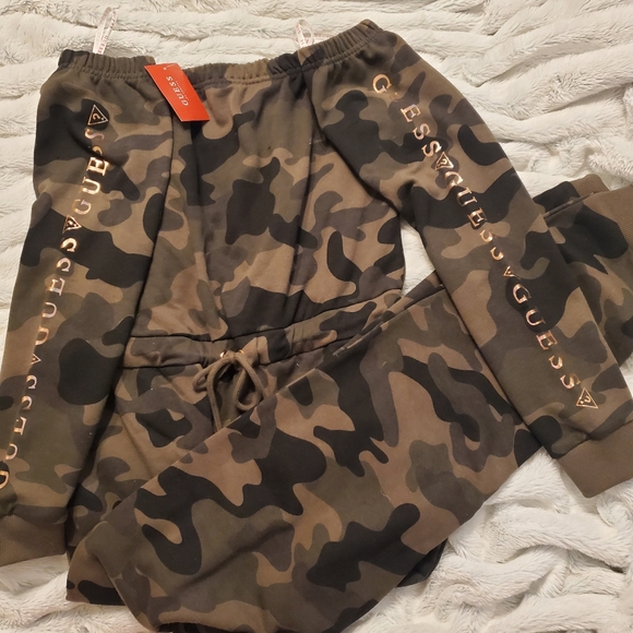 guess camo jumpsuit